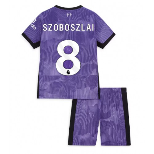 Dětský Fotbalový dres Liverpool Szoboszlai Dominik #8 2023-24 Třetí Krátký Rukáv (+ trenýrky)
